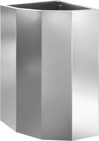vidaXL Ghiveci de colț Argintiu 30 x 30 x 50 cm Oțel galvanizat