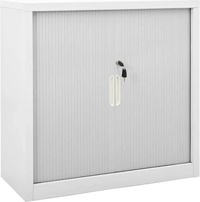 vidaXL Dulap cu ușă glisantă, gri, 90x40x90 cm, oțel