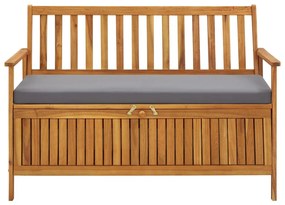 310276 vidaXL Bancă de depozitare grădină, 120 cm, lemn masiv de acacia