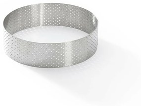 Inel de tort perforat rotund De Buyer 3098.05, 12,5 cm, oțel inoxidabil