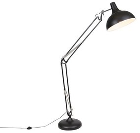 Lampă de podea industrială neagră reglabilă - Hobby