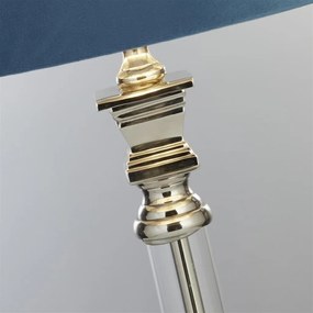 Veioza/Lampa de masa design lux elegant Belle crom/teal