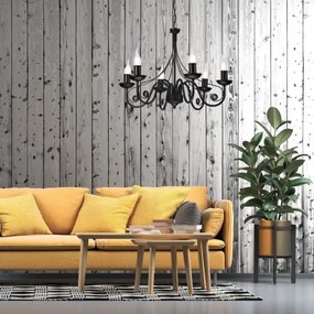 Lustră pe lanț DONATO 6xE14/40W/230V negru