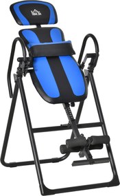 HOMCOM Bancă de Inversie Pliabilă cu Roți și Reglare de la 140-203cm Negru | Aosom Romania