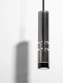 Pendul LED design modern BENTO gri fumuriu
