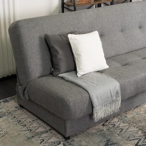 JAKS Canapea dublă extensibilă dublă Aruba gri
