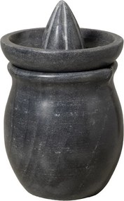 Storcător de citrice din marmură gri antichizat, finisaj mat, 20 × 13 cm, „Grey Marble"