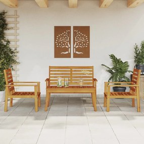3211794 vidaXL Set mobilier de grădină, 4 piese, lemn masiv de acacia