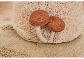 Fotoliu puf pentru copii cărămiziu/crem Boletus – Lorena Canals