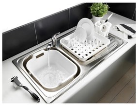 Scurgător de vase alb din plastic 38x33,5 cm Signature – Addis