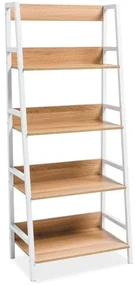 Raft Culoare Alb / Stejar, OLSEN A