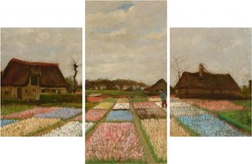 Tablou - Vincent van Gogh, Flower Beds in Holland, reproducere (90x60 cm)