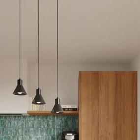 Lustră pe cablu TALEJA 1xE27/60W/230V neagră Sollux SL.0985