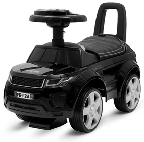 Mașinuță Baby Mix pentru copii SUV Prime, pieleecologică neagră