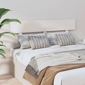 Tablie de pat, alb, 124x3x81 cm, lemn masiv de pin Alb, 124 x 3 x 81 cm, 1