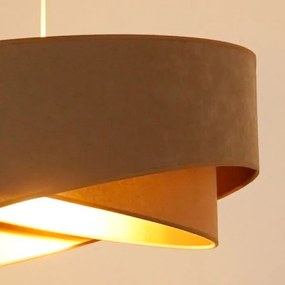 Lustră LED pe cablu Brilagi LYRA 1xE27/15W/230V maro/auriu