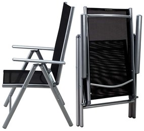 Deuba Set de grădină Bern 1+6 din aluminiu - argintiu