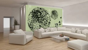 Fototapet - Arta florală - abstract (254x184 cm)