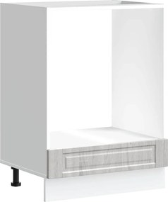 vidaXL Dulap pentru cuptor „Porto” din lemn de prelucrat Sonoma gri