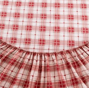 Cearsaf din microfibra TARTAN HEART colorat 180x200 cm