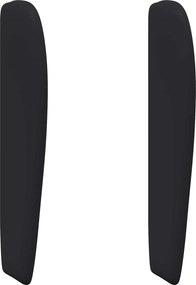 vidaXL Ureche pentru Tăblie Negru 80 x 23 x 6 cm PVC