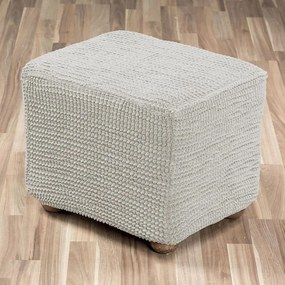 decoDoma Huse care se întind foarte bine GLAMOUR smântânii 2fotoliu cu manere de lemn (l. 140 - 170 cm)