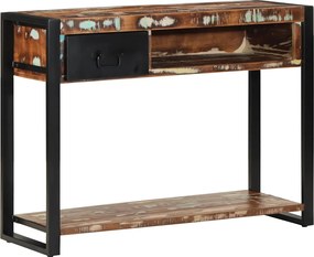 vidaXL Consolă multicoloră 100x35x75 cm lemn masiv recuperat