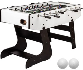 Masă de fotbal Liverpool, 141 x 125 x 89 cm, 60 kg, alb