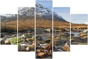 Tablou - Munte cu râu (150x105 cm)