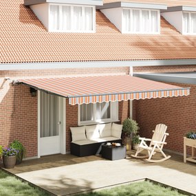 vidaXL Cortina Retractabilă with Multicolour 450 × 300 cm țesătură