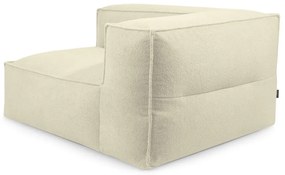 Fotoliu bean bag maro cu tapițerie din țesătură bouclé Mass Corner 150 Left – SLOWDOWN