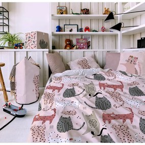 Lenjerie de pat pentru copii din bumbac satinat pentru pat de o persoană 140x200 cm – Butter Kings