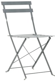 Set pliabil din 3 piese din metal Culoare gri, METALLI