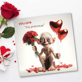 DUBLEZ | Tablou din lemn - Stăpânul Inelelor - Gollum