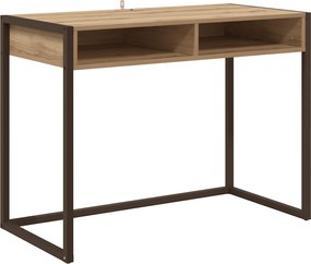 vidaXL Birou Stejar artizanal 100 x 50 x 75 cm Lemn compozit