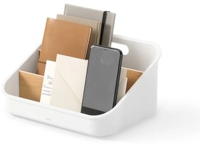 Organizator de baie alb pentru cosmetice din plastic Bellwood – Umbra