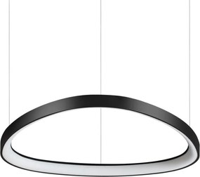 Lustra LED suspendata design circular GEMINI SP D061 ON-OFF NERO 4000K