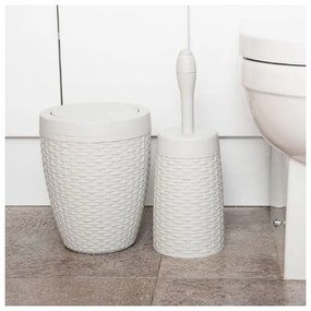Coș pentru baie Addis Rattan Bath Bin Calico, 5 l, crem