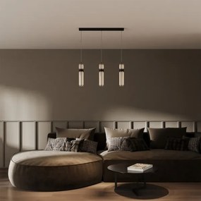 Lustră LED suspendată pe cablu AMBIENTE 3xLED/6W/230V 3000/4000/6000K neagră