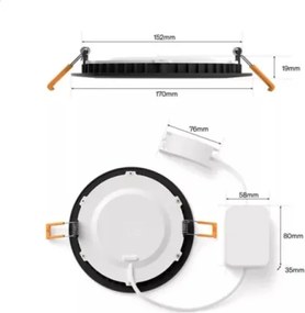 Philips - LED RGBW reglabil, corp de iluminat încastrat pentru baie Hue SLIM LED/12W/230V IP44