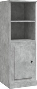 vidaXL Dulap înalt, gri beton, 36x35,5x103,5 cm, lemn compozit