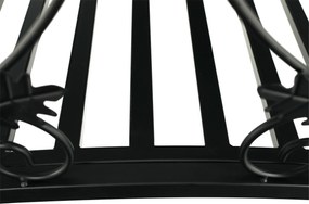 Pod decorativ de grădină, metal negru, RENAL