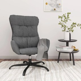 vidaXL Scaun de relaxare, gri deschis, material textil