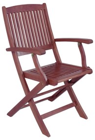 Set de 2 scaune de grădină pliabile din lemn de eucalipt Stockholm - Garden Pleasure
