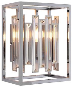 Aplica de perete ACADIA Endon 81932, 1xE14/40W/230V, crom lucios