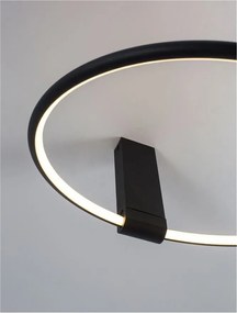 Lustra/Plafoniera LED ajustabila design modern GARVE Black 40cm