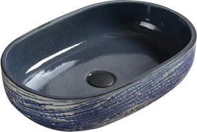 Mexen Alita chiuvetă de blat 58 x 39 cm, albastră - 22045866