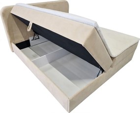 Pat tapițat boxspring FORENA 160x200 cm roz vechi Saltea: Saltea cu arcuri Bonell