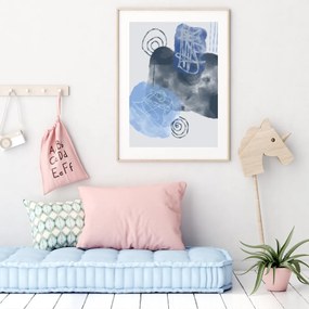 Poster - Abstracție pictată (A4)