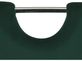 Scaun de luat masa, ţesătură de catifea smarald / cusături deschise, ABIRA NEW